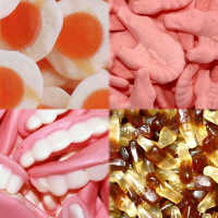 Penny Sweets - Fried Eggs, Cola Bottles, Foam Shrimps and Jelly Teeth