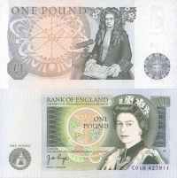 One pound note